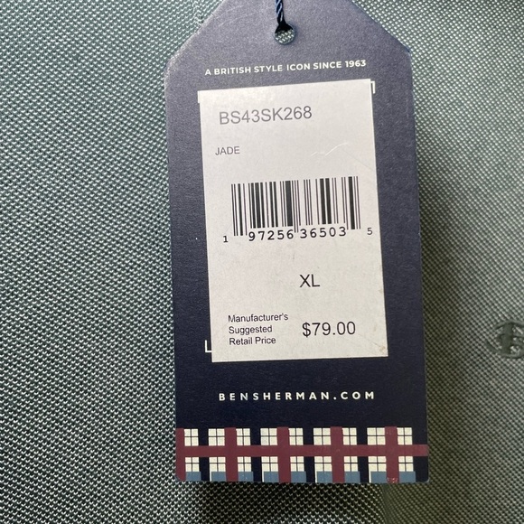 Ben Sherman green golf shirt sz XL - Picture 3 of 9